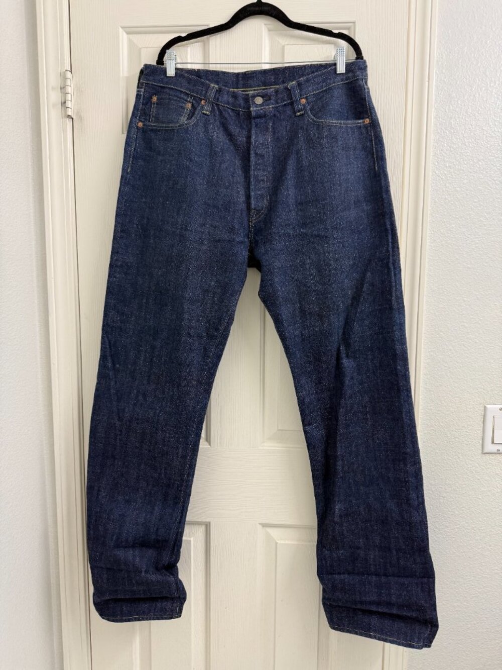 Sugar Cane Extra Heavy Coarse Weave Selvedge Denim Jeans W38 L36 - Picture 3 of 11